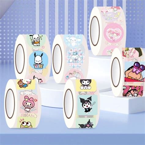 Hotomi Stickers Cute Kawaii Kuromi Stickers Gooka Paper Tape Guka