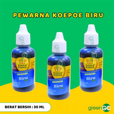 Jual Pewarna Makanan Koepoe Koepoe Warna Biru Warna Ungu Ml Shopee