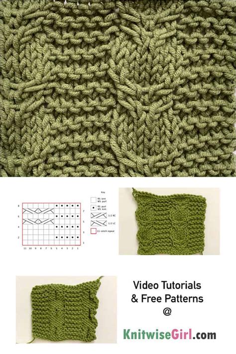 How To Knit Cable Columns And Garter Ribs Knitwise Girl