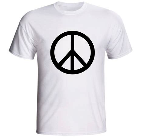 Camiseta Paz E Amor Símbolo Hippie Elo7 Produtos Especiais