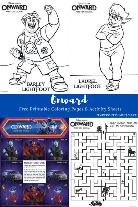 Onward Coloring Pages And Activity Sheets Free Printables