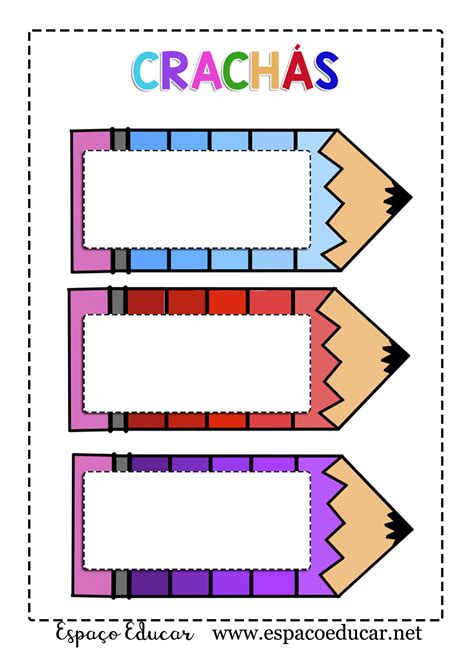 Lindos Modelos De Crach S L Pis Coloridos Para Impriimir Espa O Educar