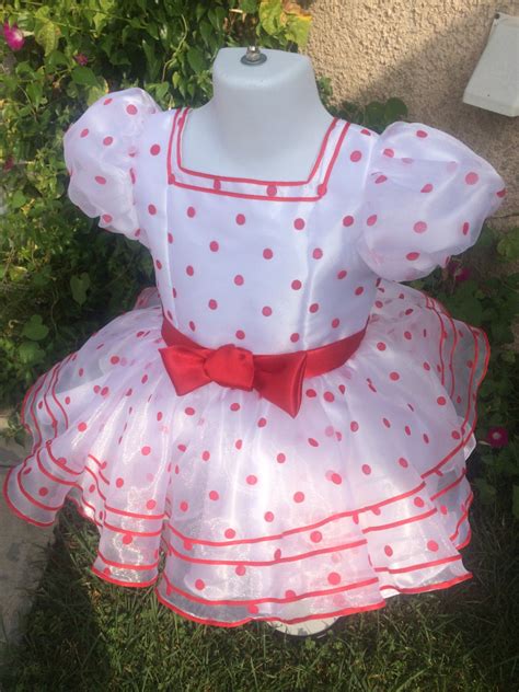 Petty Shirley Temple Dress White Polka Dot By Myprincessplace