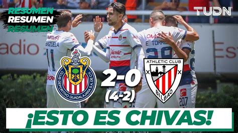 Resumen Y Goles Chivas 4 2 0 2 Athletic Bilbao Amistoso 2023