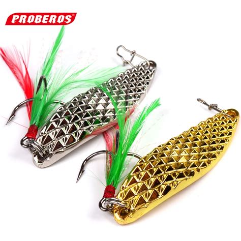 1 Pc Isca De Pesca De Metal Colher Lure 20g 15g 10g 5g Prata Ouro