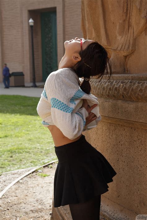 Teen In Glasses Saki Kishima Flashes Her Curves In Public Bare Ass At