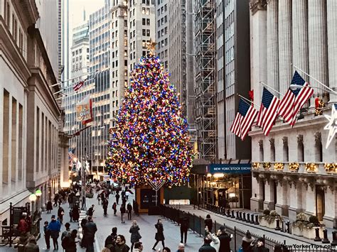 Christmas Tree in Wall Street FiDi – New Yorker Tips