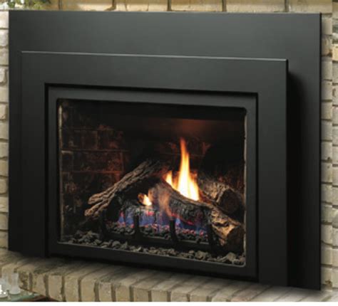 Kingsman Slim Surround In Black For Idv26 Series Fireplace Inserts Vented Gas Fireplace