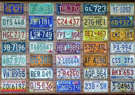 Antique License Plates Photograph by Dave Mills - Pixels