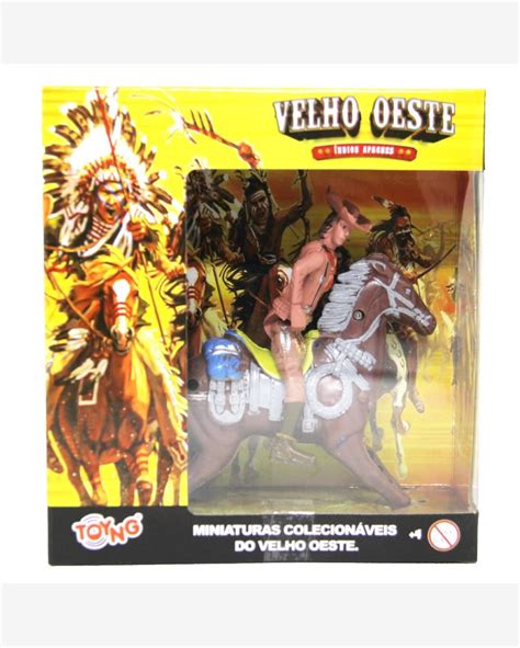 Riachuelo Cowboy E Cavalo Marrom De Brinquedo Velho Oeste Toyng