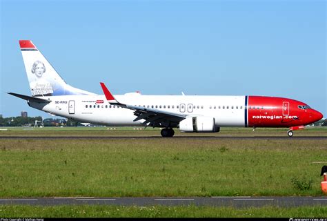 Se Rrg Norwegian Air Sweden Boeing Jp Wl Photo By Mathias Henig