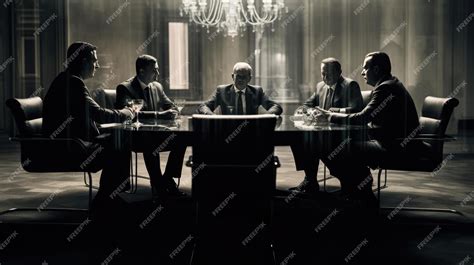 Premium AI Image | A secret gathering of people indoors