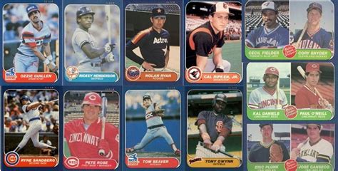 1986 Fleer Baseball Cards 11 Most Valuable Wax Pack Gods