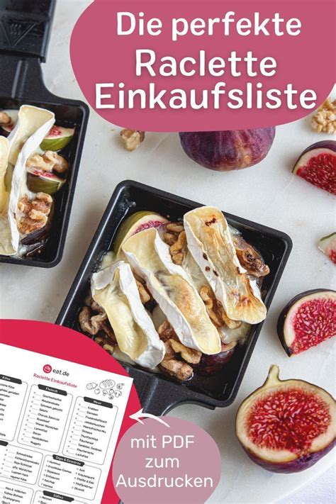 Raclette Einkaufsliste Zum Ausdrucken Mit 90 Ideen