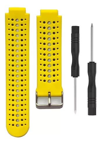 Pulseira Para Garmin 235 630 735xt Silicone Fácil De Trocar Cor Amarelo