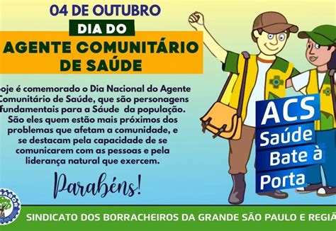 Dia Do Agente Comunit Rio De Sa De Sintrabor