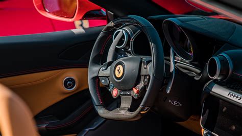 Ferrari Salon Sports Car Steering Wheel K Hd Wallpaper