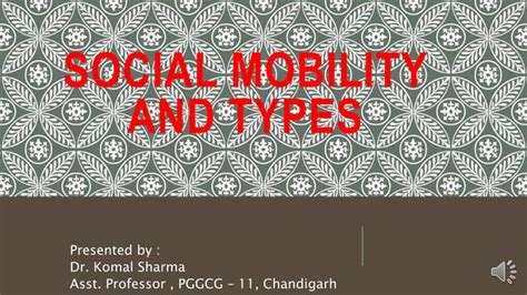 Social Mobility And Types PPT