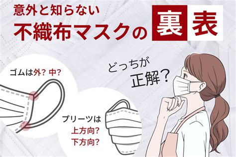 97不織布マスクに裏表がある？正しい着け方と選び方とは？ 紙コップ・プラカップ・割り箸・天削箸・竹箸など日用品通販の【みやこ】