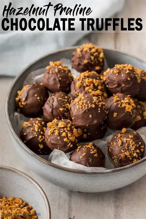 Hazelnut praline chocolate truffles – Artofit