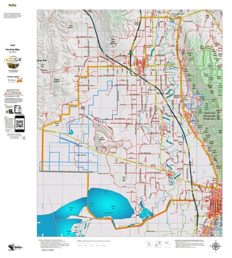 Ut Box Elder West Bear River 28 Topo Map By Utah Huntdata Llc Avenza Maps