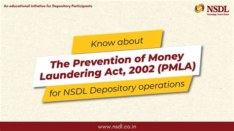 The Prevention Of Money Laundering Act 2002 Pmla Nsdl Sebi Youtube