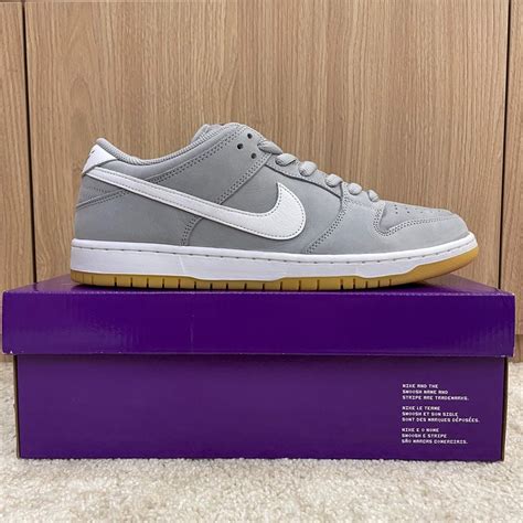 Nike Sb Dunk Low Pro Iso Orange Label Wolf Grey Gum Men S Fashion