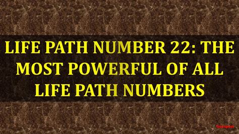 LIFE PATH NUMBER 22 THE MOST POWERFUL OF ALL LIFE PATH NUMBERS YouTube