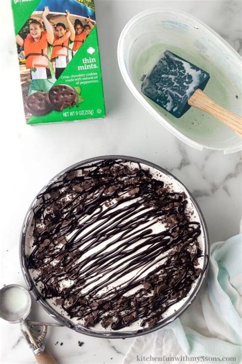 Mint Chocolate Chip Ice Cream Pie Kitchen Fun With My Sons