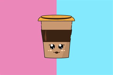 Kawaii Cute Coffee Character By Red Sugar Design Thehungryjpeg