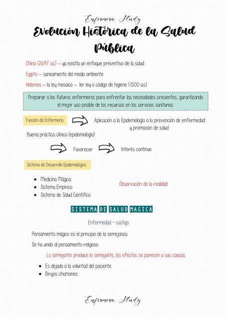 Evolución Histórica de la Salud Pública Salud publica Sistema de