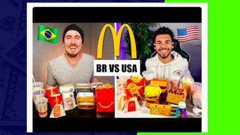 Br X Eua Mcdonalds I Batalha De Comidas Youtube