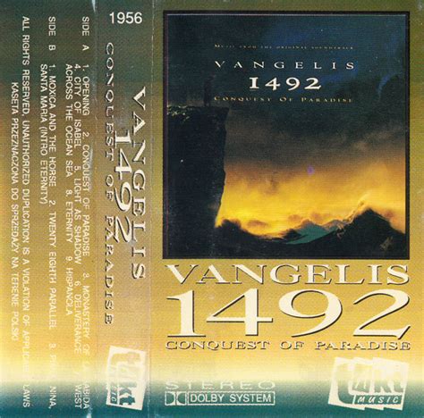 Vangelis 1492 Conquest Of Paradise Music From The Original