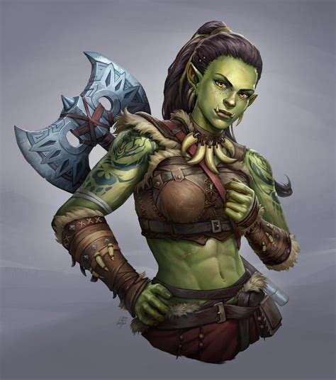 Rpg Character Character Portraits Fantasy Character Design Character Inspiration Half Orc