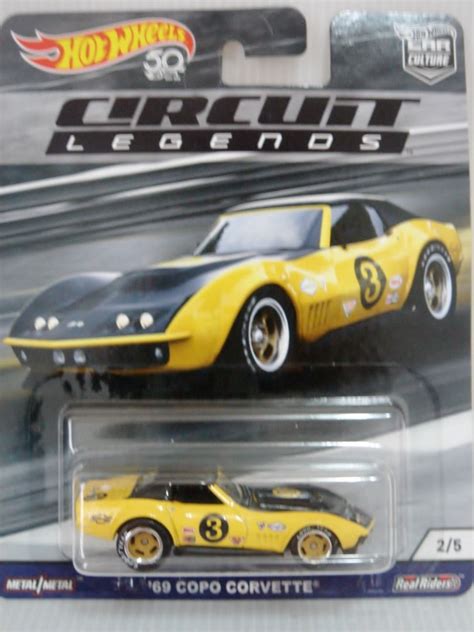 Hotwheels Hot Wheels Car Culture Circuit Legends Shelby Cobra Daytona Coupe Copo Corvette