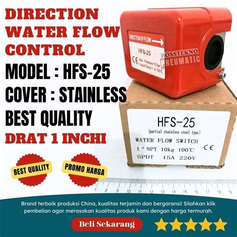 Water Flow Switch Control Hfs Inch Water Speed Meter Shopee