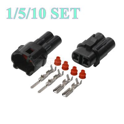 2 Pin Sumitomo MT090 Motorcycle Connector Plug Socket Kit For Kawasaki