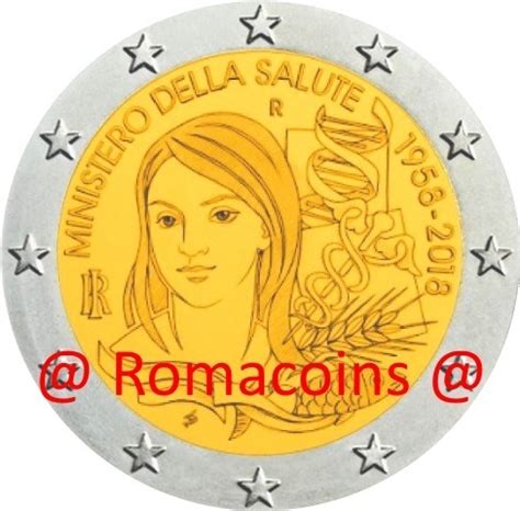 Euro Commemorative Coin Italy Ministry Of Health Romacoins