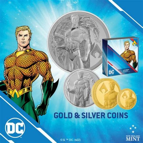 Niue Dc Comics Aquaman Classic Oz Silver Proof Coin Grreserve