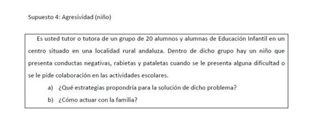 Ejemplo De Un Supuesto Pr Ctico De Infantil Resuelto