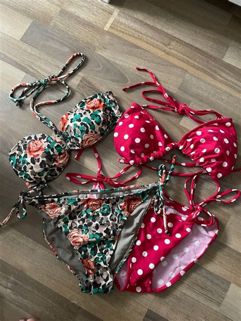 Bikini Set Polka Dots Two Piece Swimsuit Set Women S Fashion Swimwear Bikinis Swimsuits On