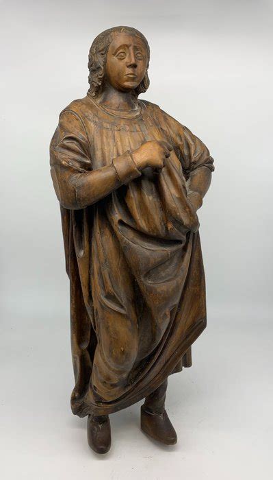 Sculpture Repr Sentant Un Roi Ou Un Saint Renaissance Catawiki