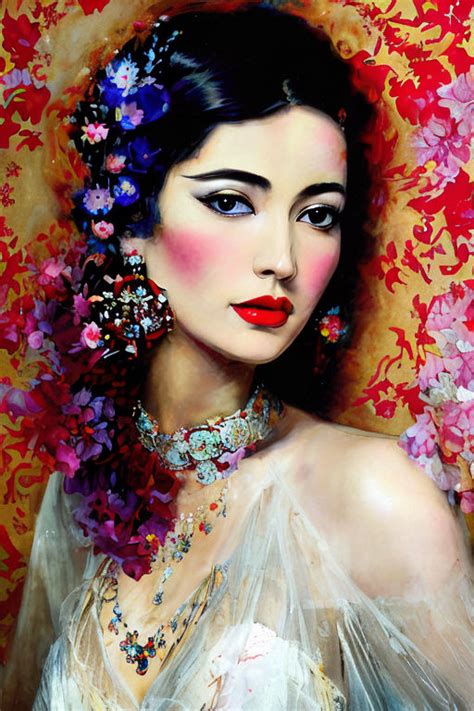 Beautiful Women Paintings Wallpaper