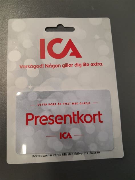 Presentkort Ica Värde 1000 Sek Köp På Tradera 605565448