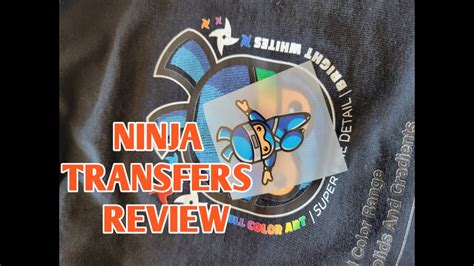 NINJA TRANSFERS REVIEW DTG DTF HEAT PRESS TRANSFERS YouTube