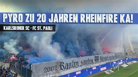 Karlsruher Sc Gro E Pyro Show Zu Jahren Rheinfire Karlsruhe