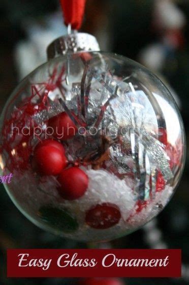 Decorated Clear Glass Christmas Balls Christmas Crafts Christmas