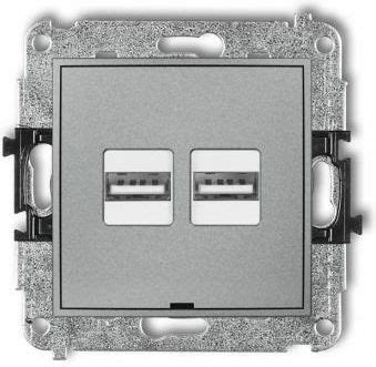 Gniazdo Elektryczne Karlik Icon Mechanizm Adowarki Usb Podw Jnej X