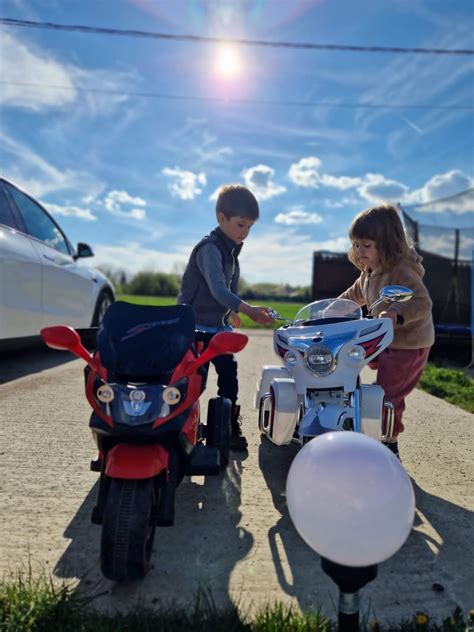 Motocicleta Electrica Pentru Copii Cu Roti Din Spuma Eva R Gs Ektro