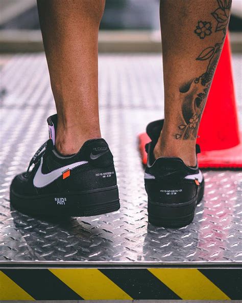 OFF-WHITE x Nike Air Force 1 “Black”: On-Foot Pictures Surfaced